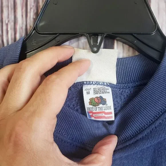 Zion National Park 90s Vintage Sweatshirt Fruit of Loom Made USA Petroglyph Med - Picture 4 of 5